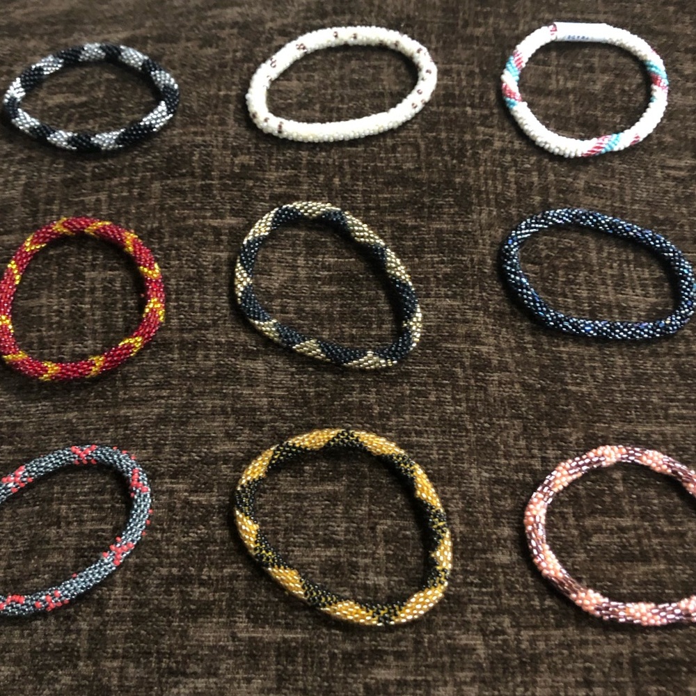 Beaded Roll On Bracelets